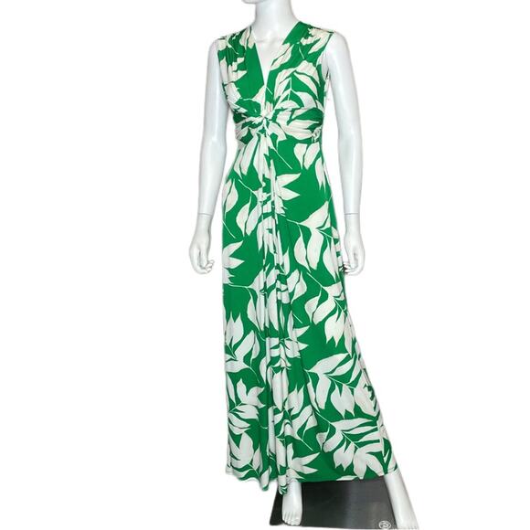 Eliza J Twist Front Maxi Dress in Green Women’s Sz 6 - Picture 2 of 8